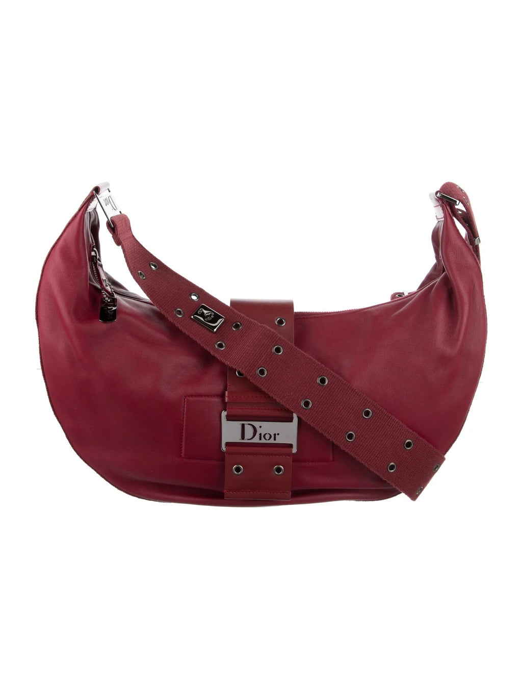 DIOR VINTAGE STREET CHIC LEATHER HOBO BAG