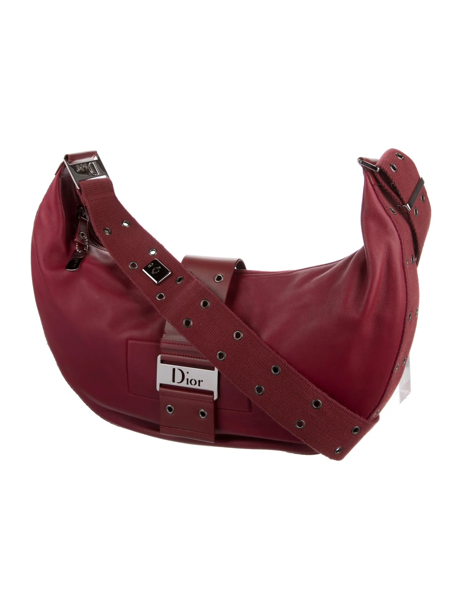 DIOR VINTAGE STREET CHIC LEATHER HOBO BAG