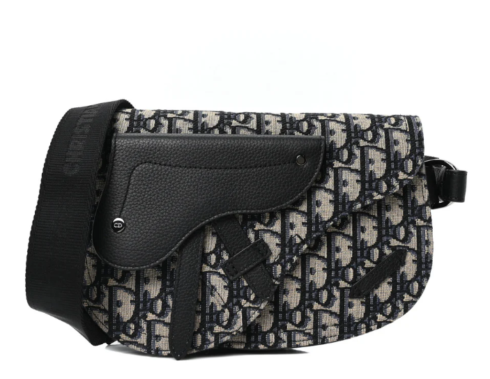 DIOR HOMME OBLIQUE SADDLE POUCH