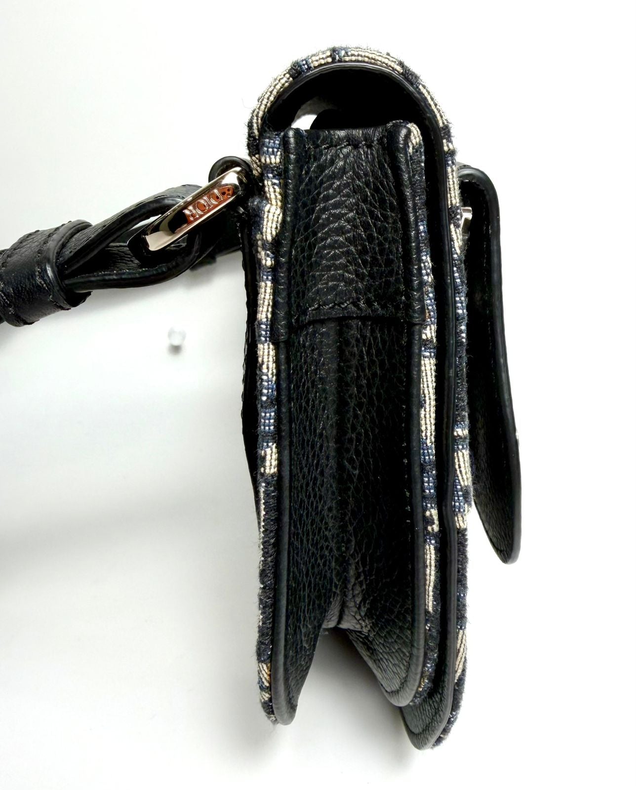 DIOR HOMME OBLIQUE SADDLE POUCH
