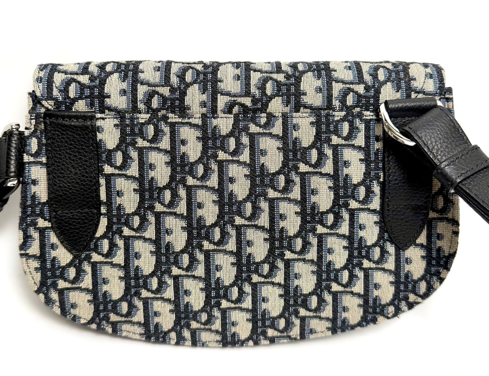 DIOR HOMME OBLIQUE SADDLE POUCH