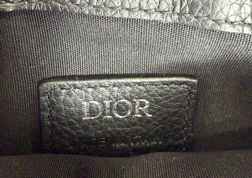 DIOR HOMME OBLIQUE SADDLE POUCH