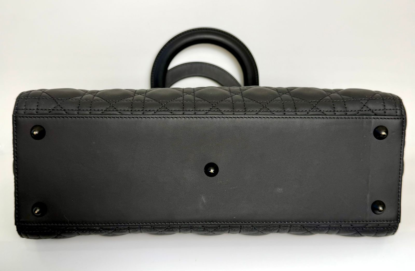DIOR ULTRAMATTE CANNAGE CALFSKIN LARGE LADY DIOR BAG