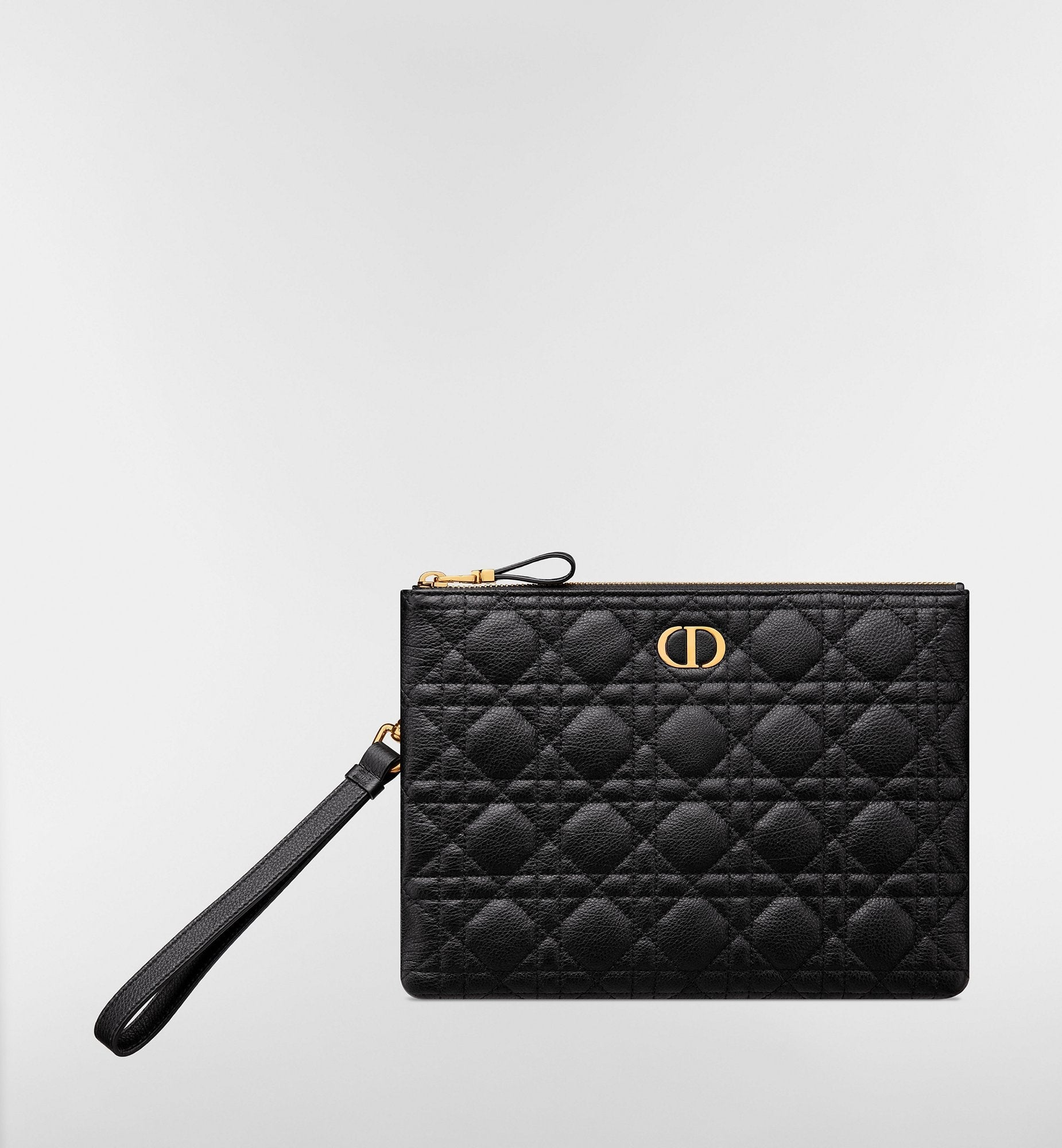 DIOR MEDIUM CARO DAILY  SUPPLE CANNAGE CALFSKIN POUCH
