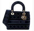 DIOR VELVET CANNAGE MEDIUM LADY D-LITE BAG