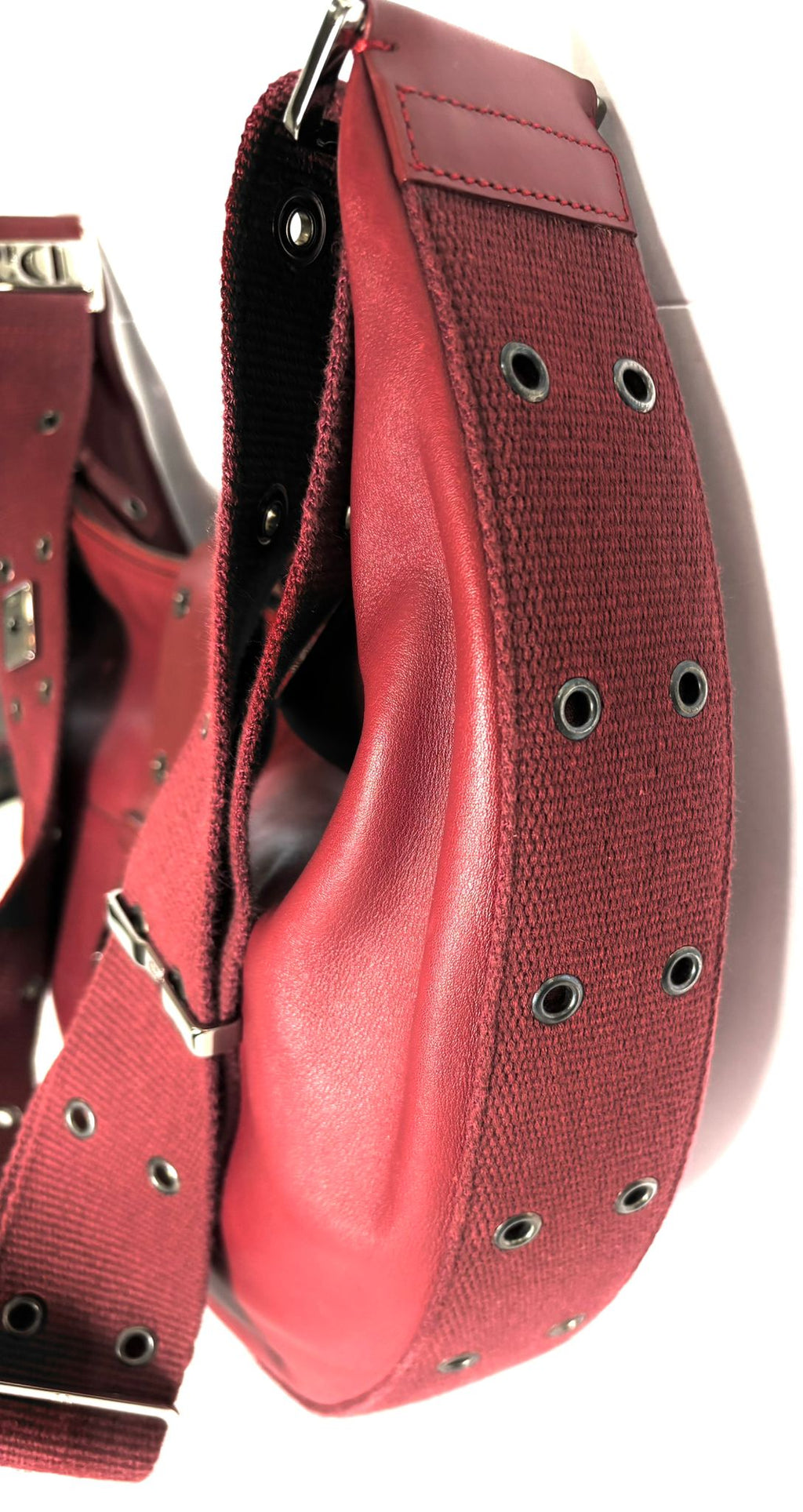 DIOR VINTAGE STREET CHIC LEATHER HOBO BAG
