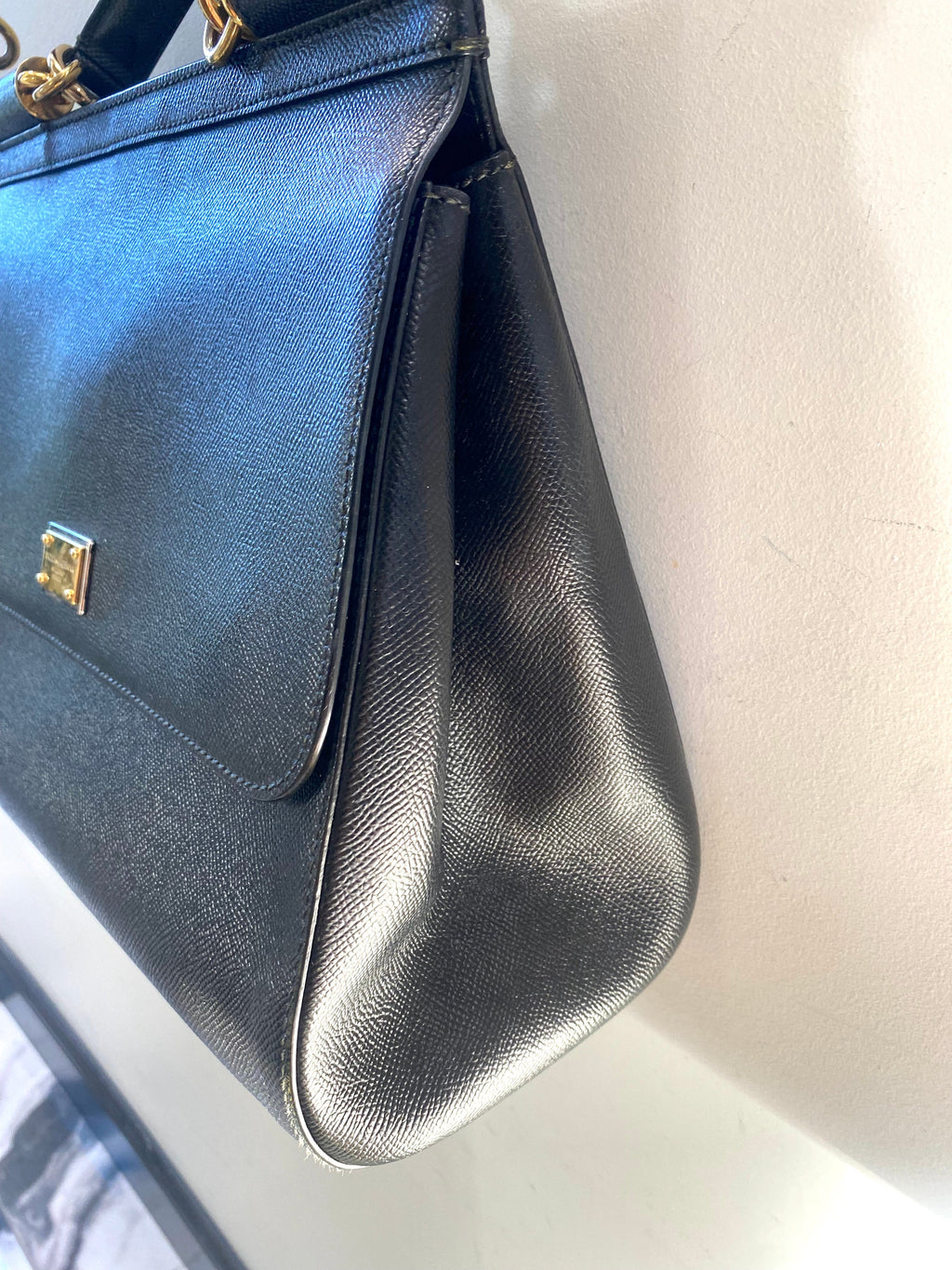 DOLCE & GABBANA DAUPHINE LARGE MISS SICILY SATCHEL BAG