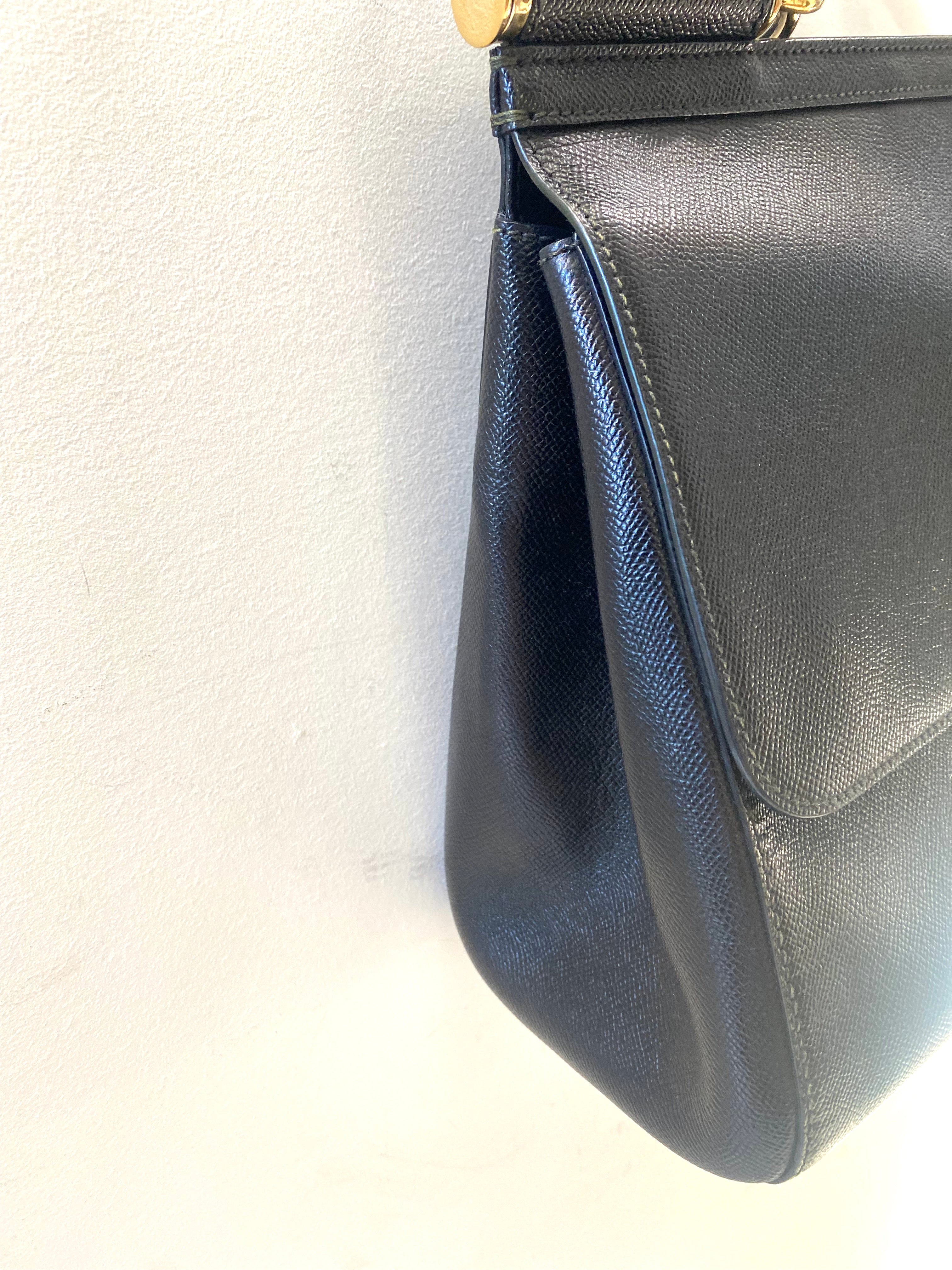 DOLCE & GABBANA DAUPHINE LARGE MISS SICILY SATCHEL BAG