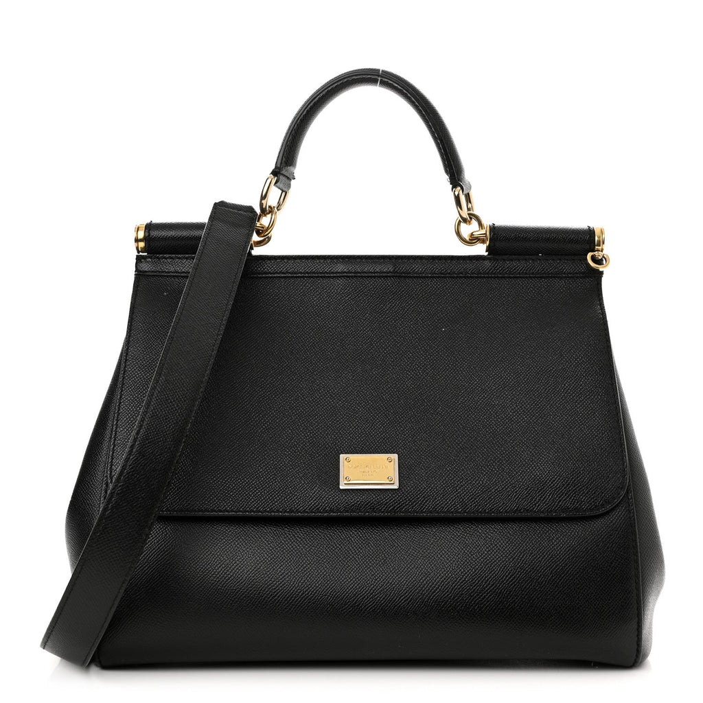 DOLCE & GABBANA DAUPHINE LARGE MISS SICILY SATCHEL BAG
