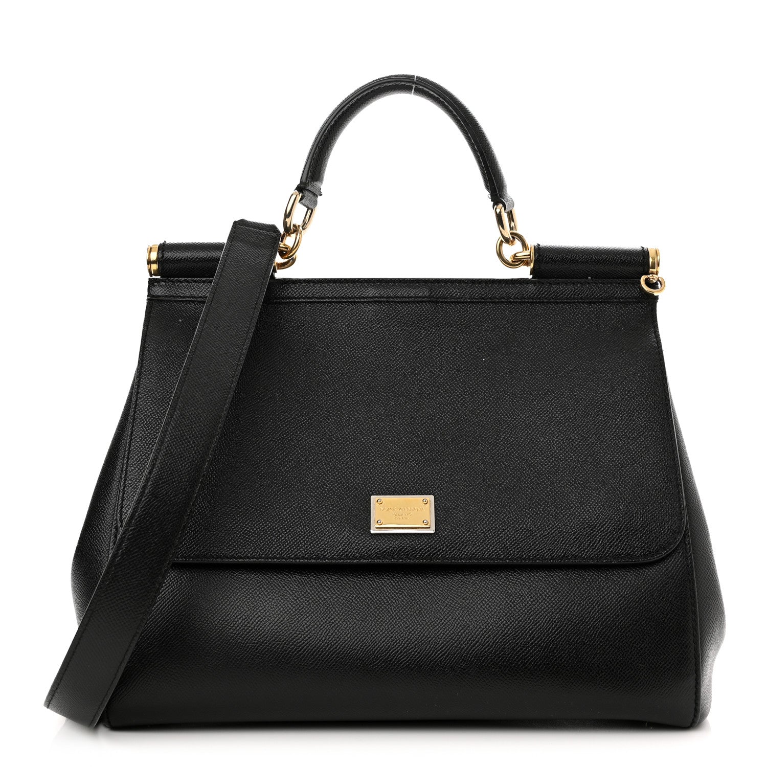 DOLCE & GABBANA DAUPHINE LARGE MISS SICILY SATCHEL BAG