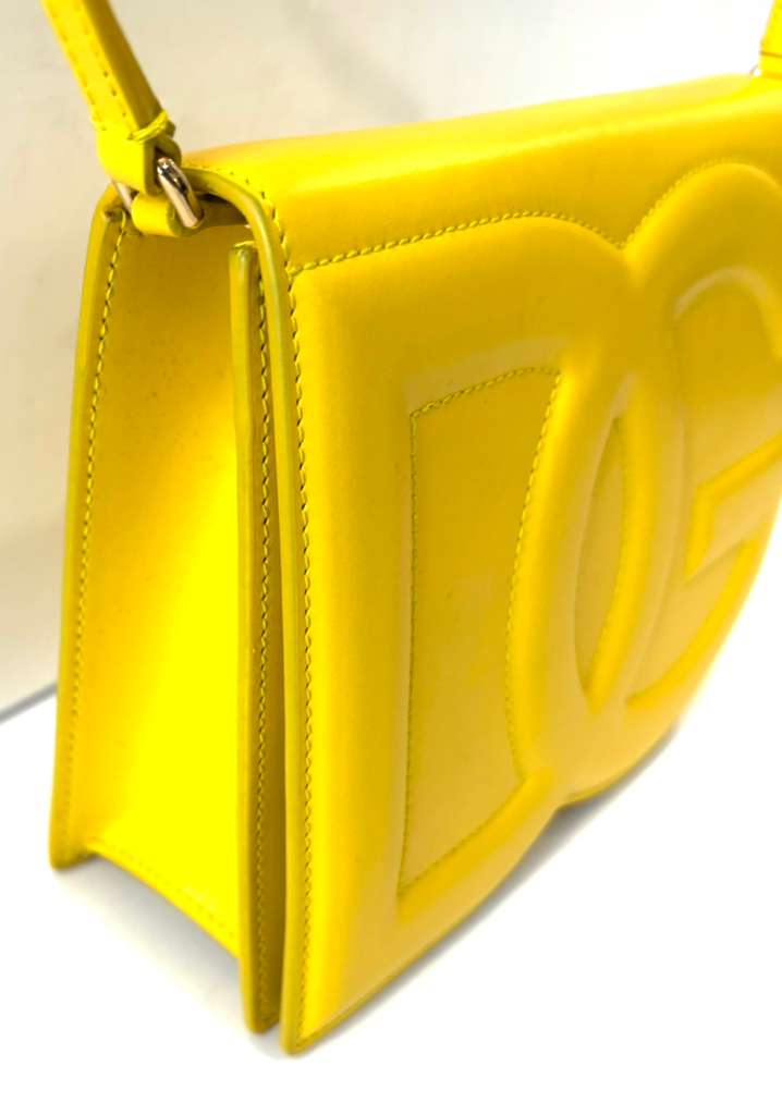 DOLCE & GABBANA DG LOGO CALFSKIN LEATHER CROSSBODY BAG