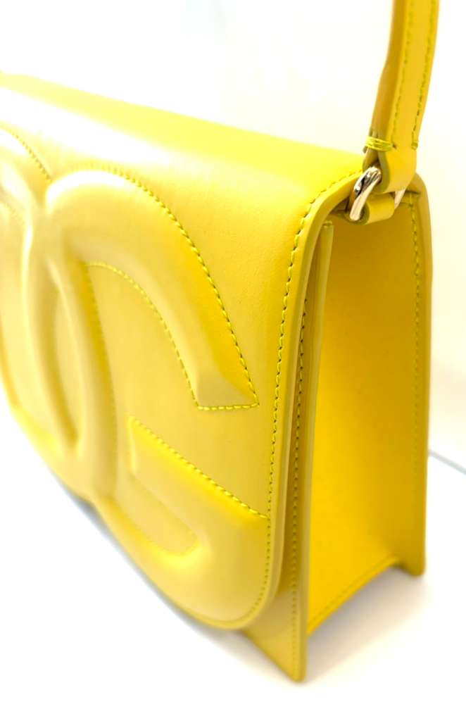 DOLCE & GABBANA DG LOGO CALFSKIN LEATHER CROSSBODY BAG