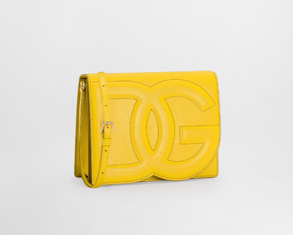 DOLCE & GABBANA DG LOGO CALFSKIN LEATHER CROSSBODY BAG