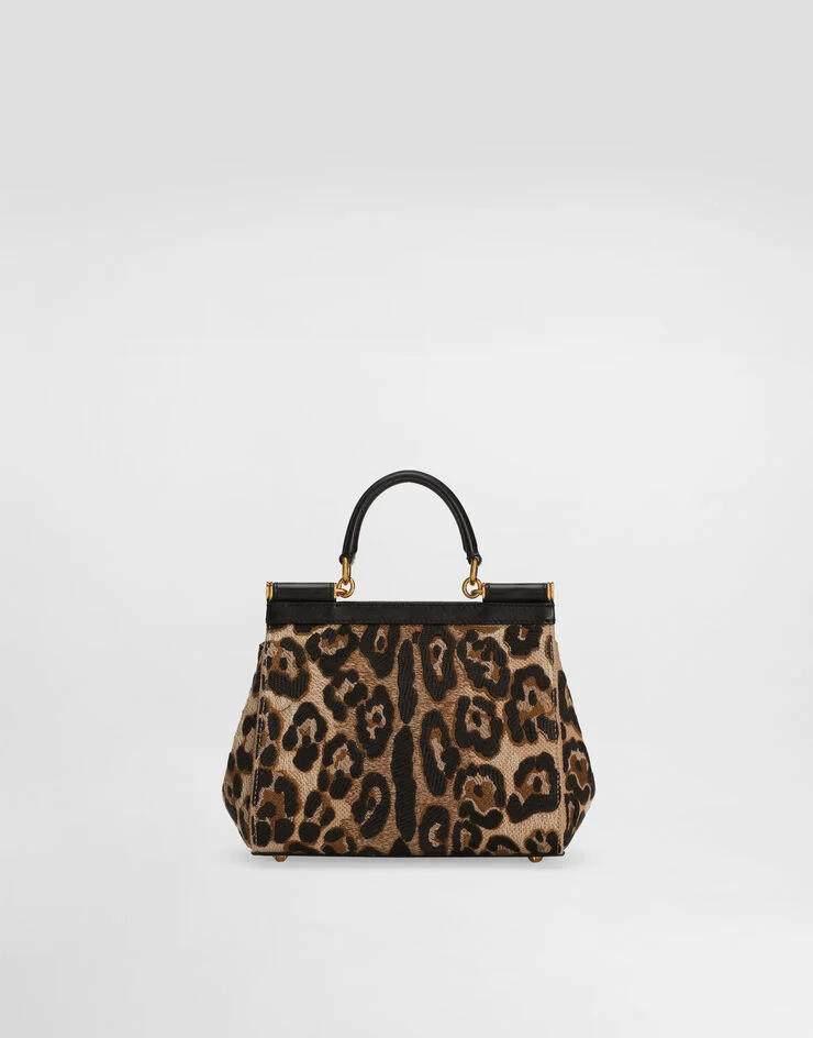 D & G LEOPARD PRINT TWO WAY LARGE MISS SCILIY BAG