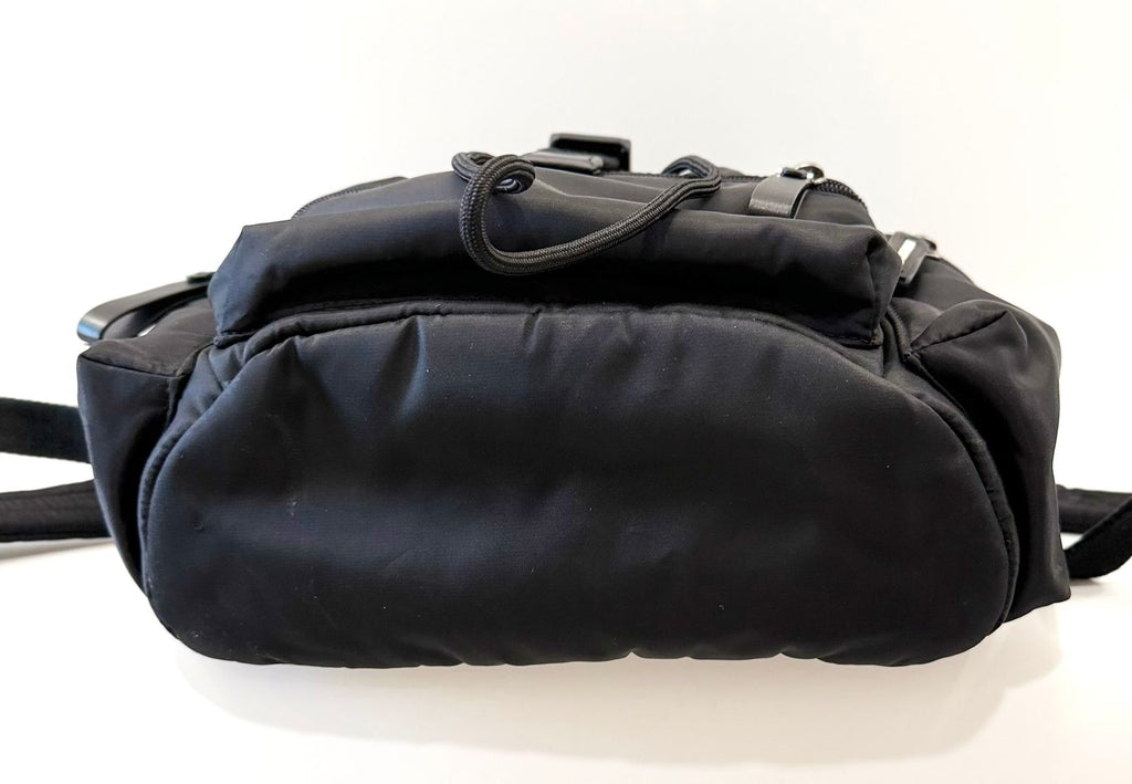 DOLCE & GABBANA BLACK CANVAS BACKPACK