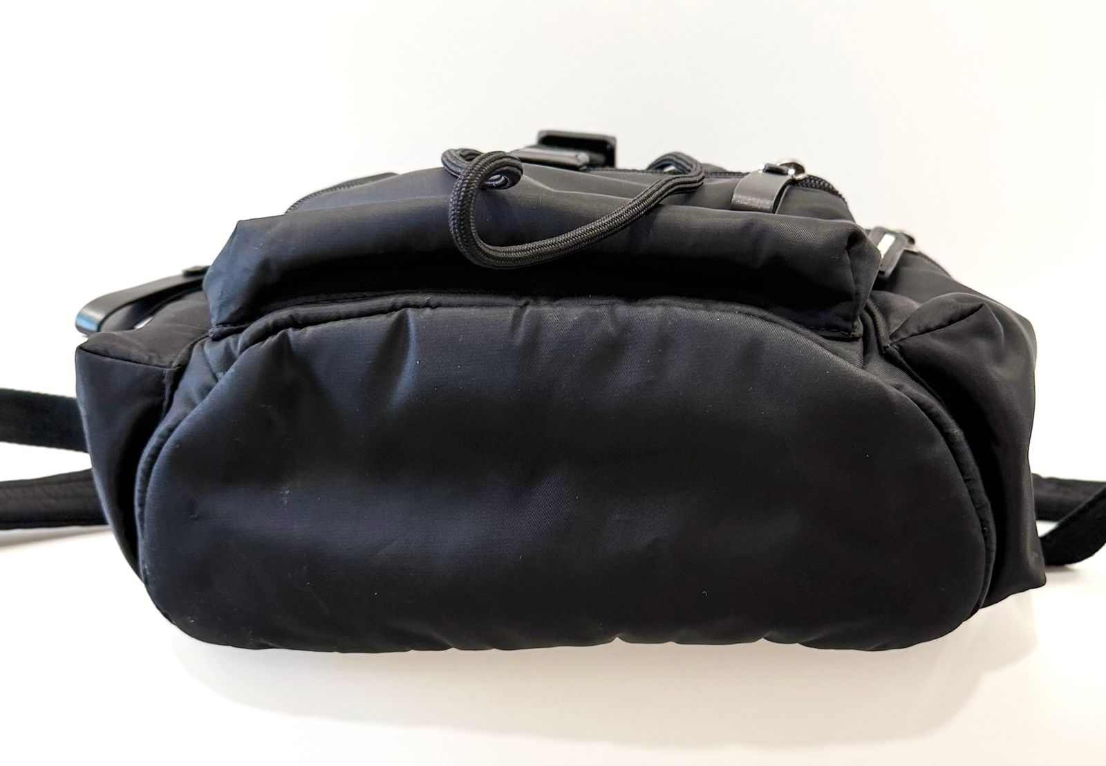 DOLCE & GABBANA BLACK CANVAS BACKPACK