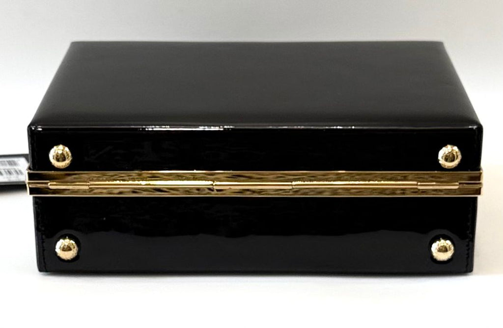 DOLCE & GABBANA PATENT LEATHER BOX BAG