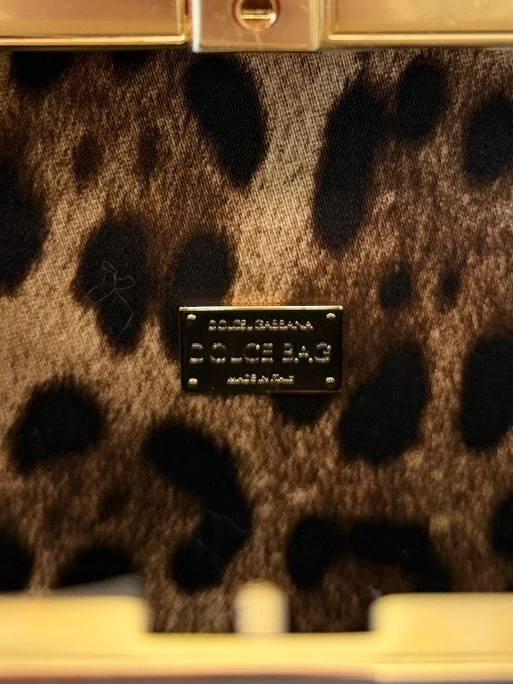 DOLCE & GABBANA PATENT LEATHER BOX BAG