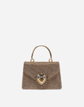 DOLCE & GABBANA DEVOTION RHINESTONE CHAIN BAG