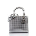 Christian Dior Lady Dior Bag Micro Cannage Metallic Calfskin Medium