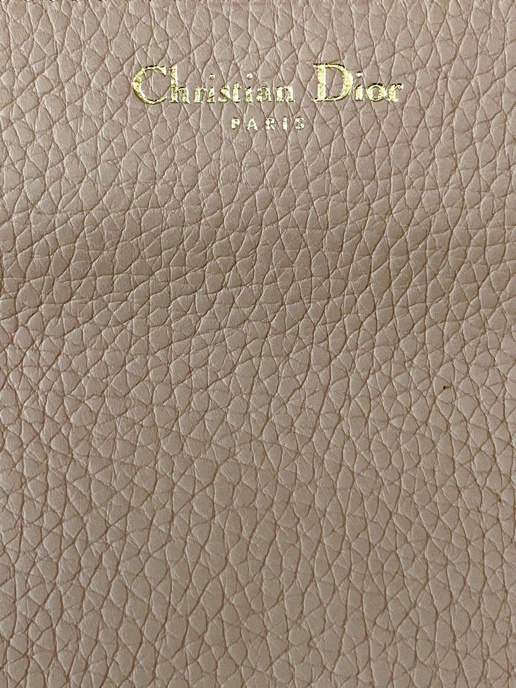 DIOR GRAINED LEATHER MEDIUM DIORISSIMO TOTE BAG IN BLUSH PINK