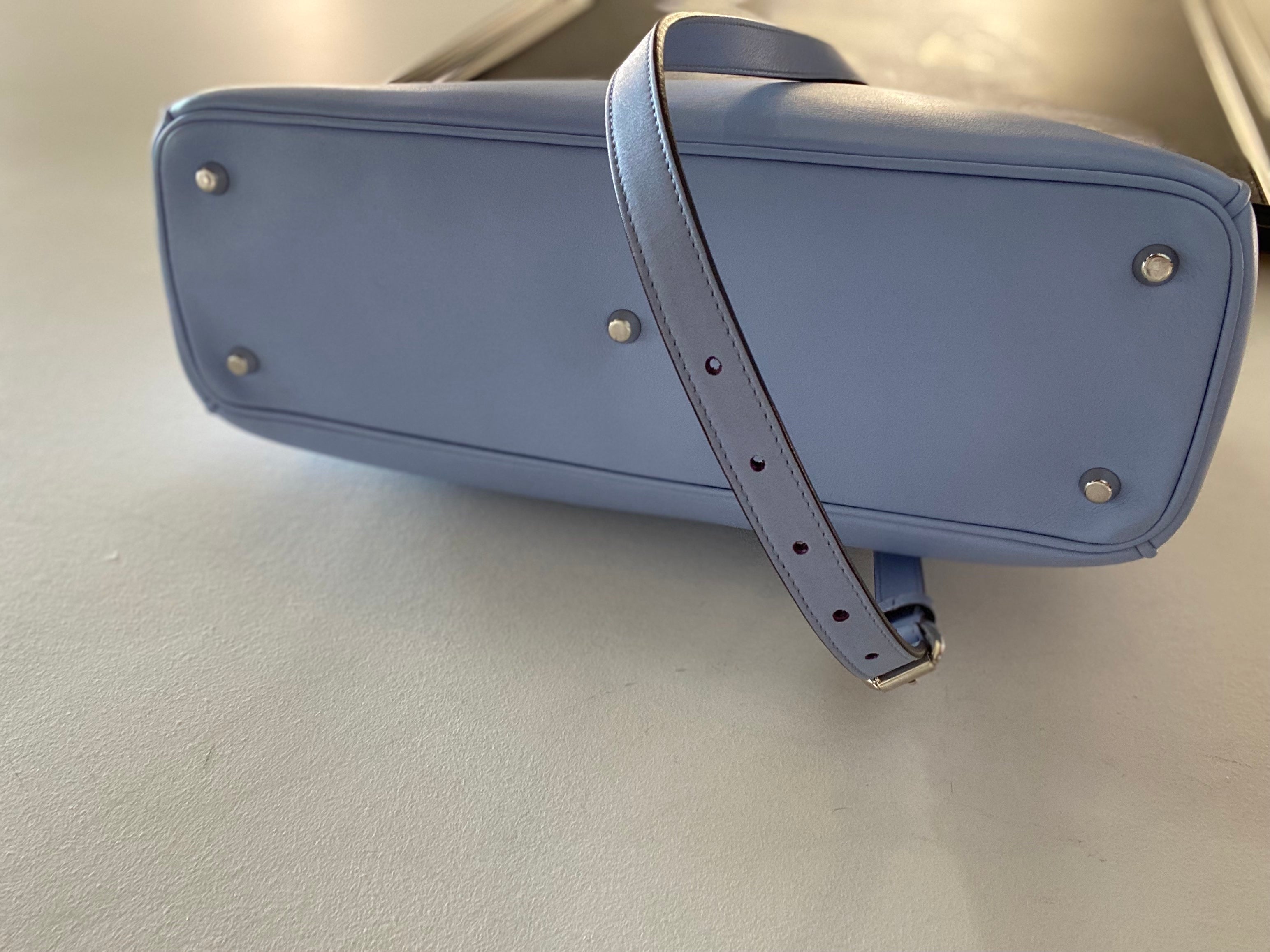 CHRISTIAN DIOR BICOLOR SOFT CALFSKIN DIORSSIMO TOTE BAG