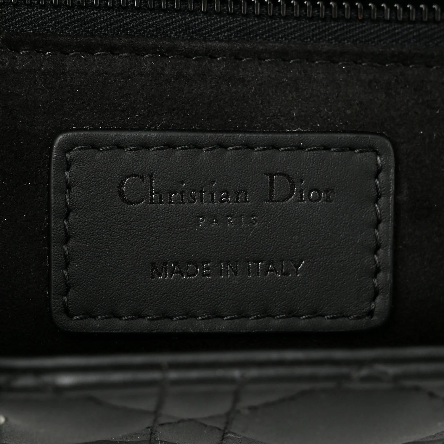 DIOR ULTRAMATTE CANNAGE CALFSKIN LARGE LADY DIOR BAG