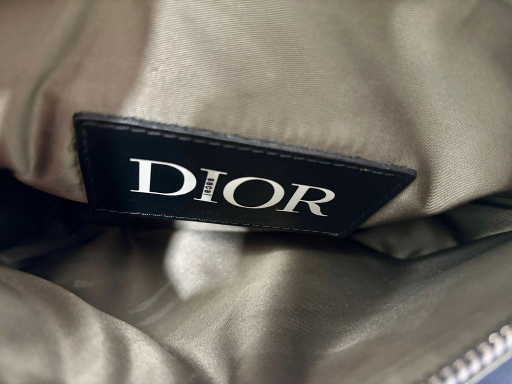 DIOR X SACAI CALFSKIN LEATHER SADDLE BAG