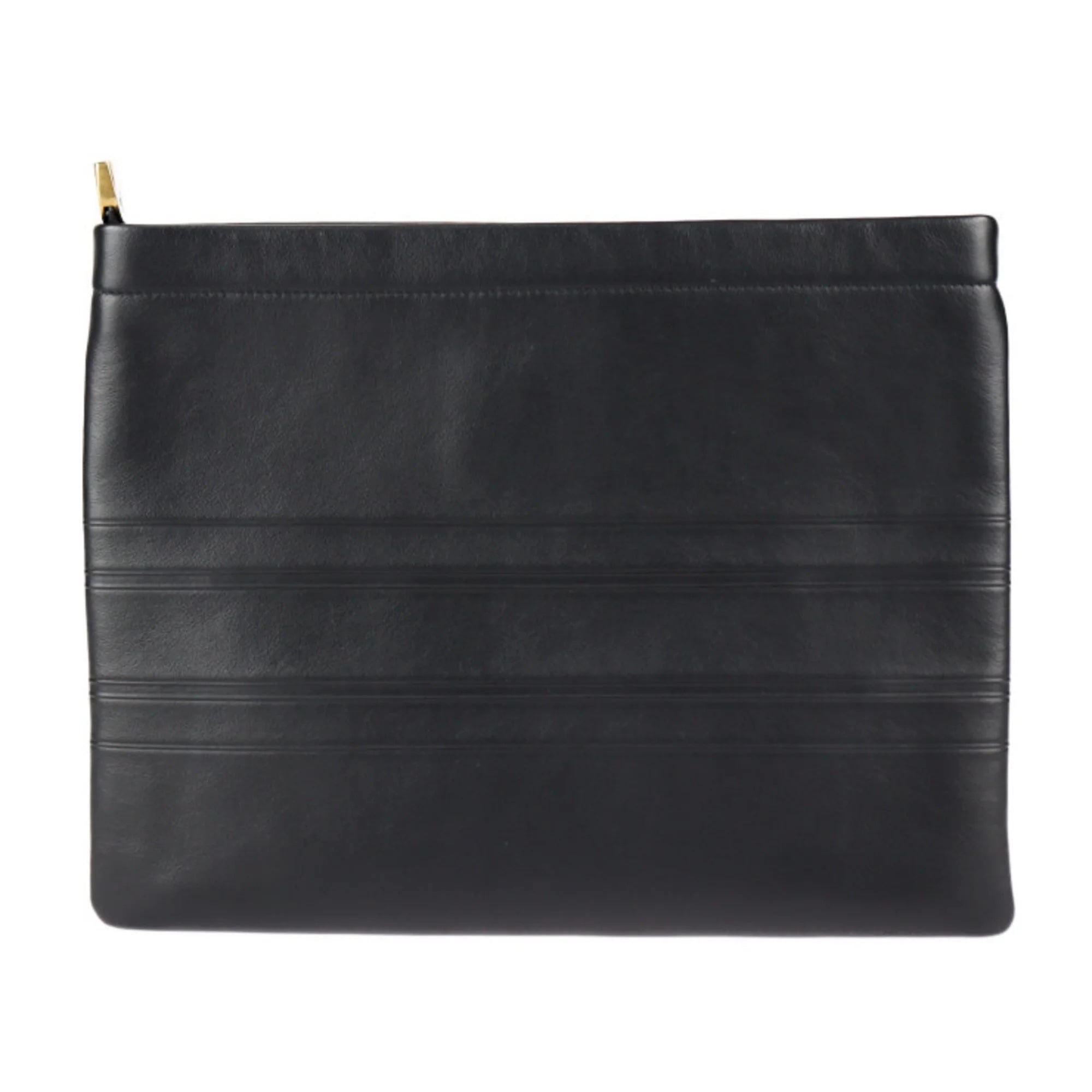 DIOR CLUTCH BLACK LEATHER BAG