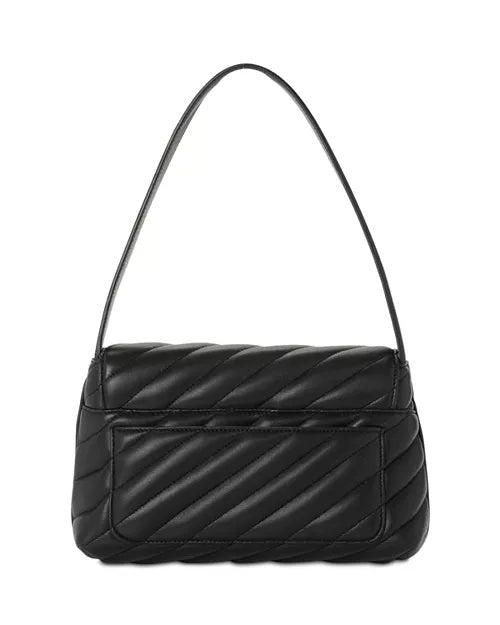 DOLCE & GABBANA QUILTED LAMBSKIN LEATHER SHOULDER BAG
