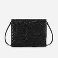 DOLCE & GABBANA DG LOGO EMBELLISHED CALFSKIN LEATHER CROSSBODY BAG