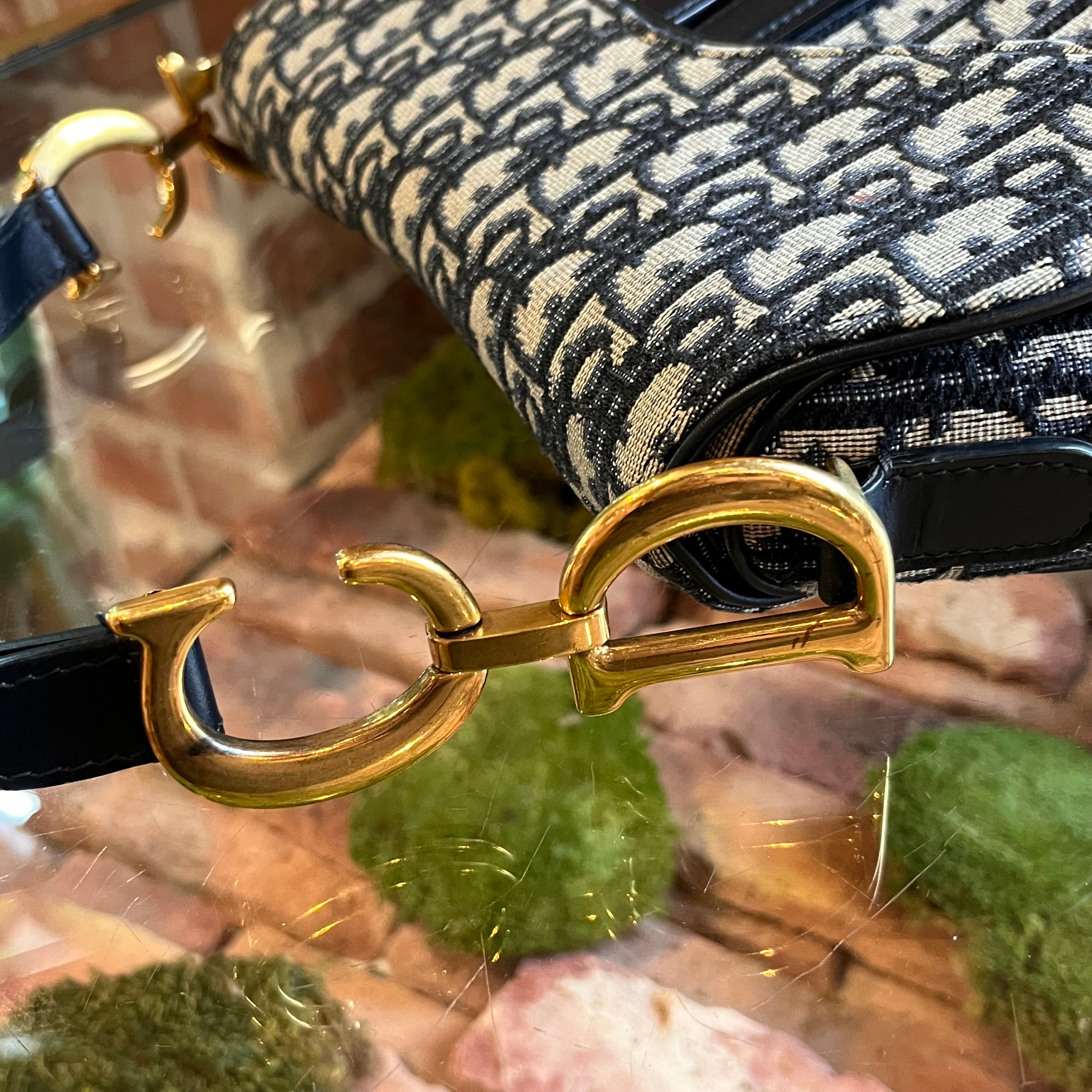 CHRISTIAN DIOR Saddle Dior Oblique Jacquard Shoulder Bag