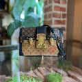 LOUIS VUITTON Trunk Clutch Reverse Monogram Canvas Clutch