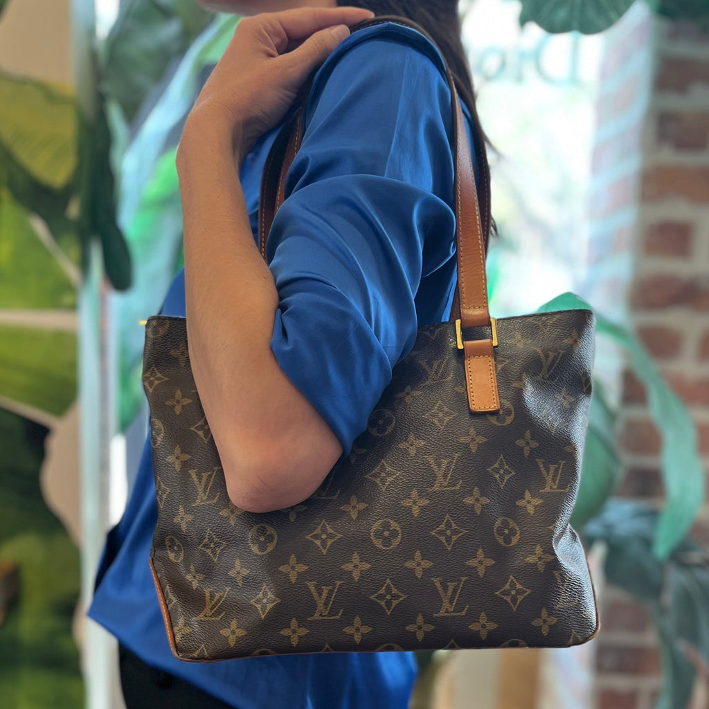 LOUIS VUITTON Piano Brown Monogram Canvas Tote Bag