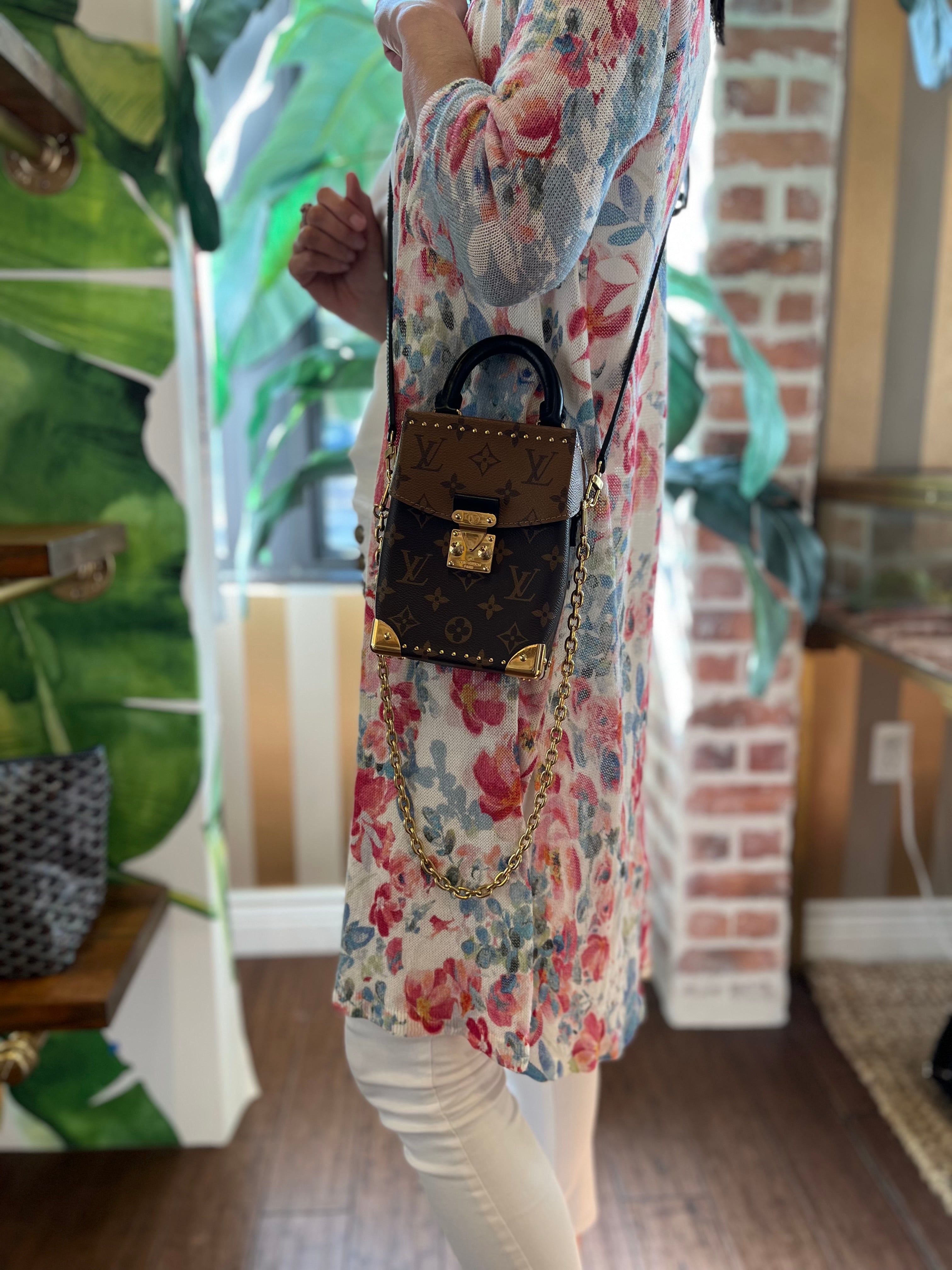 LOUIS VUITTON Camera Box Monogram Reverse Monogram Canvas Crossbody Bag