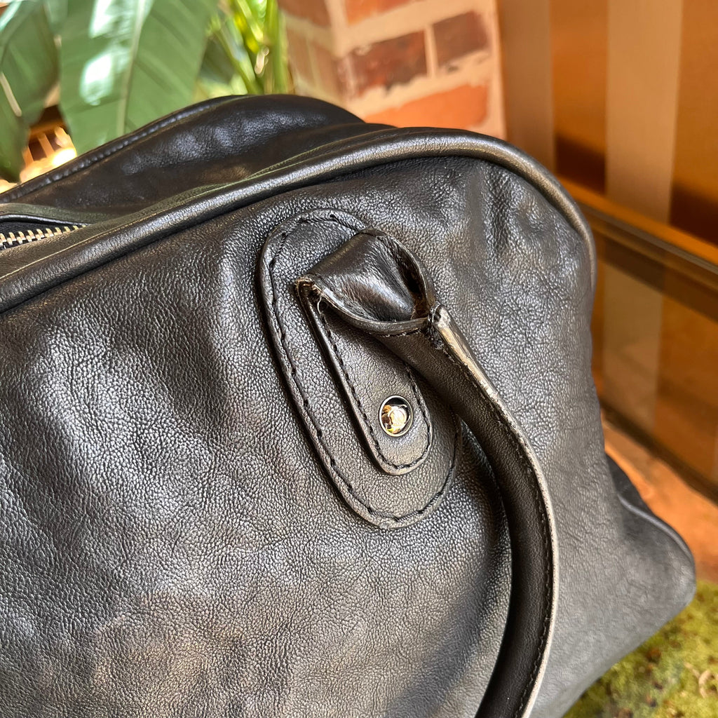 CHANEL Rue de Cambon Large Black Caviar Leather Bowling Bag