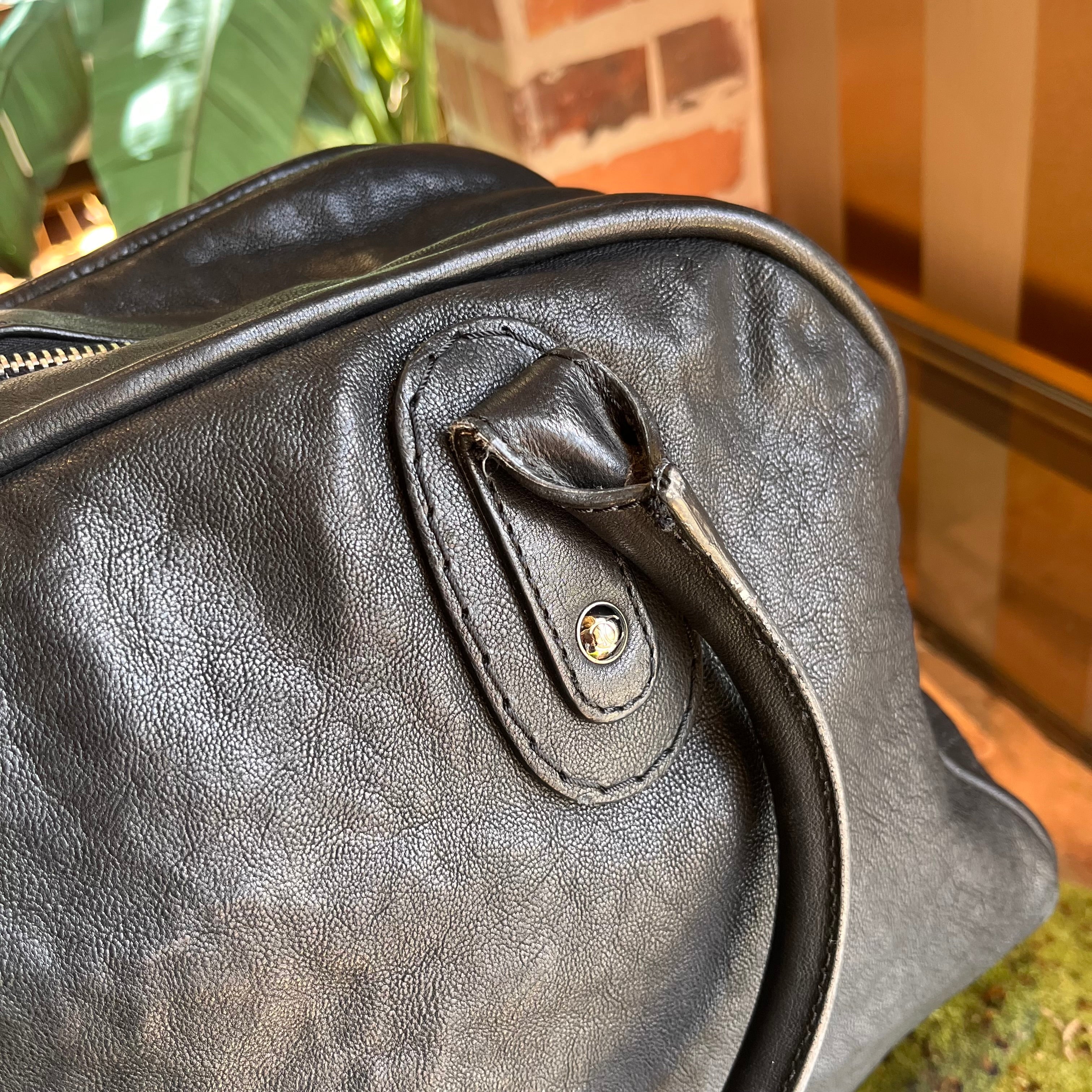 CHANEL Rue de Cambon Large Black Caviar Leather Bowling Bag