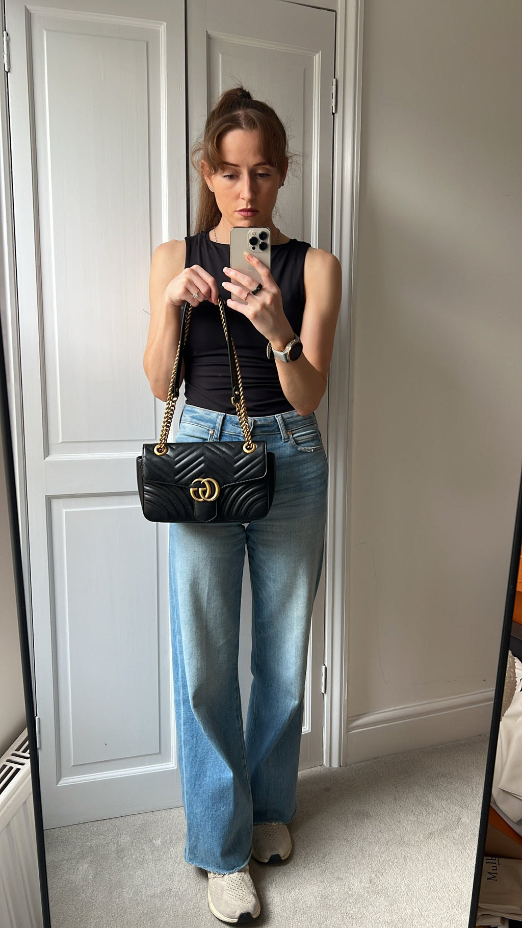 Gucci GG Black Marmont Small Shoulder Bag (RRP £2070)