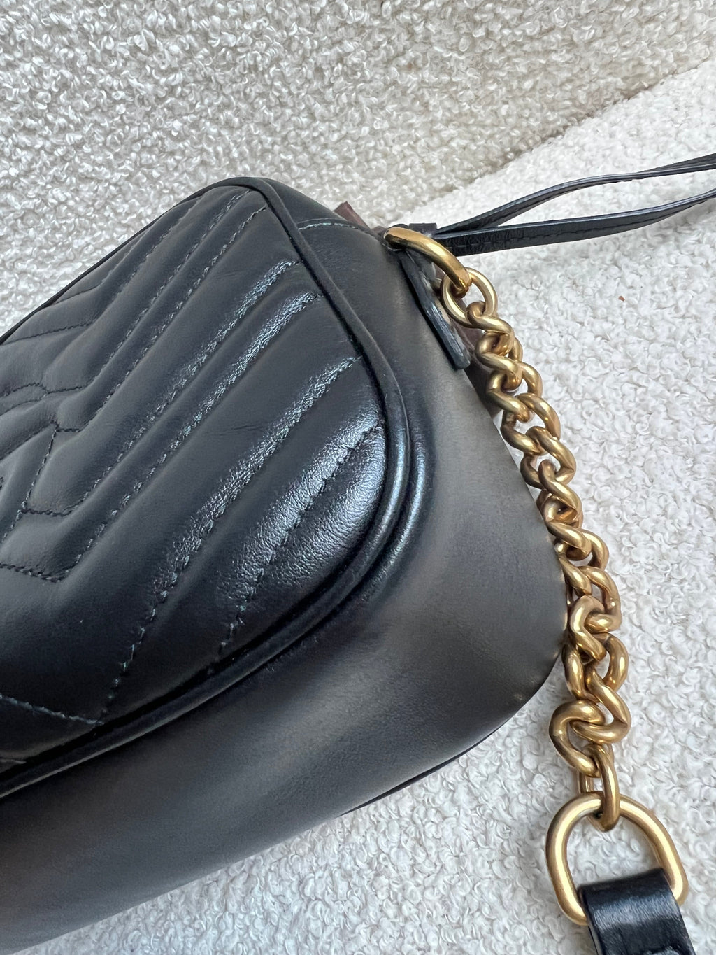 Gucci GG Black Marmont Small Shoulder Bag (RRP £1440)