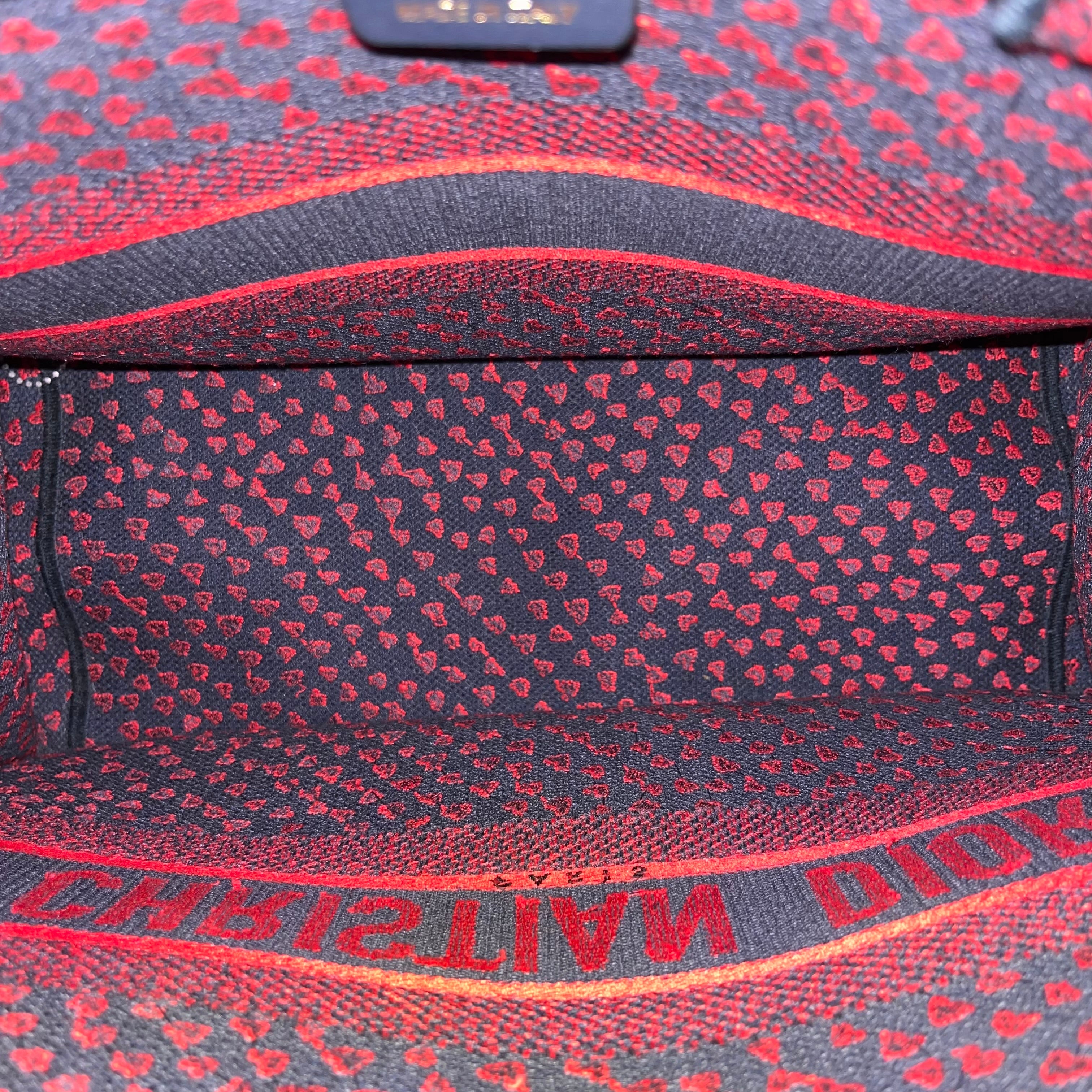 CHRISITAN DIOR Book Medium Heart Canvas Tote