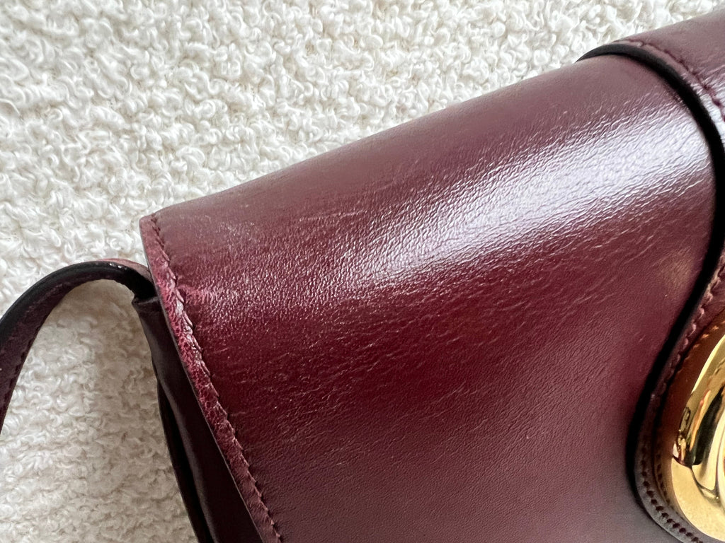 Gucci Burgundy Small Arli Shoulder Bag