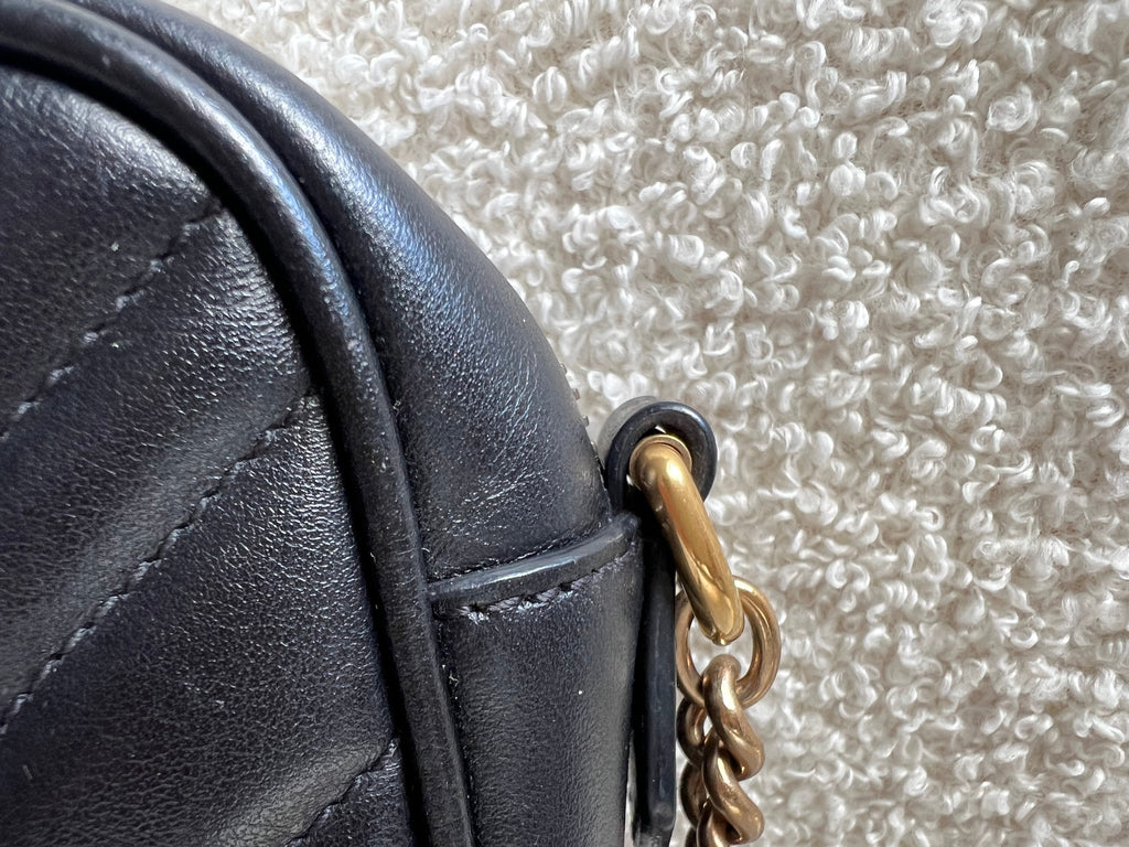 Gucci GG Black Marmont Mini Shoulder Bag (RRP £1,360)