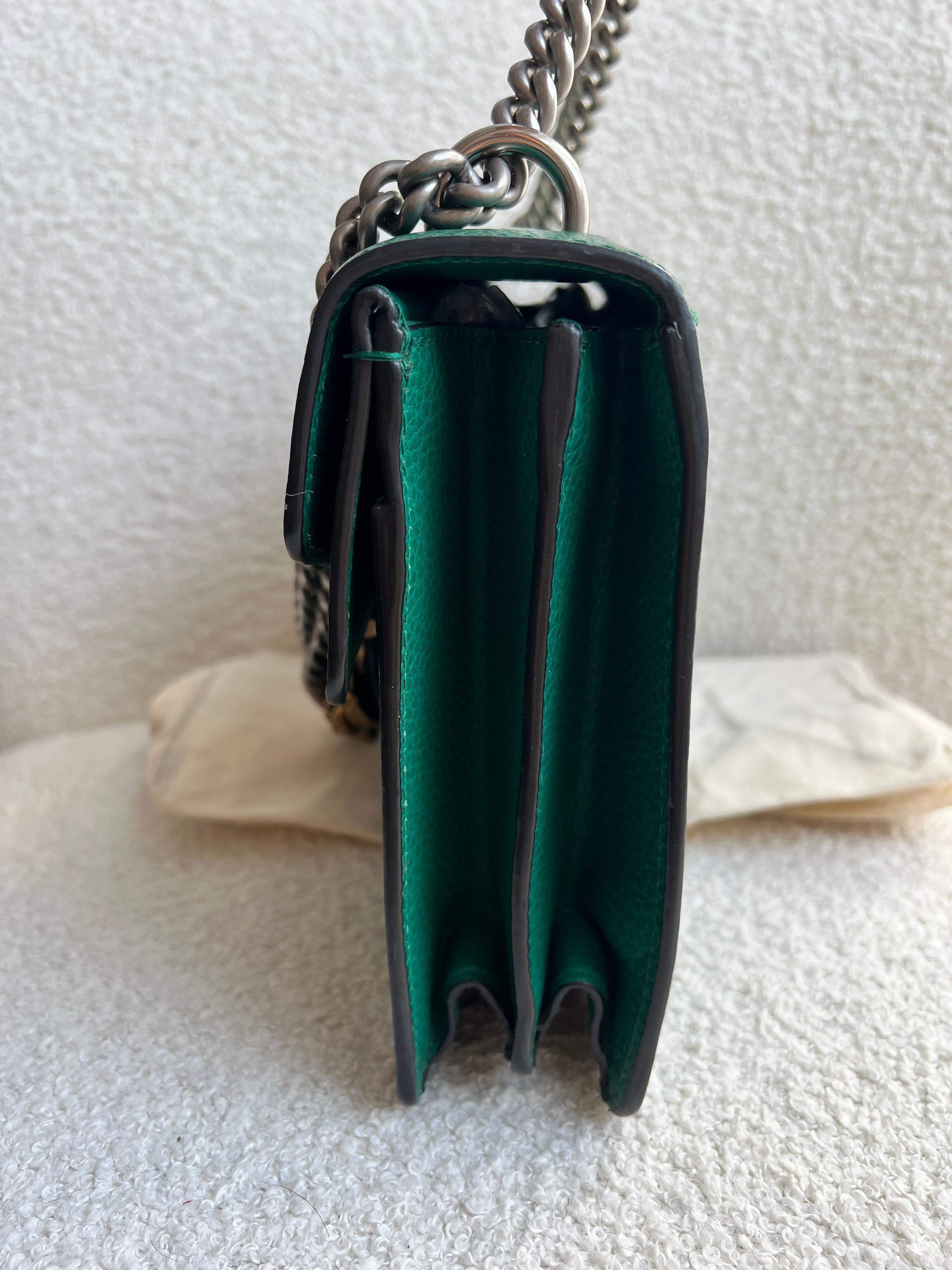 Gucci Dionysus GG Green Small Shoulder Bag (RRP £2,670)