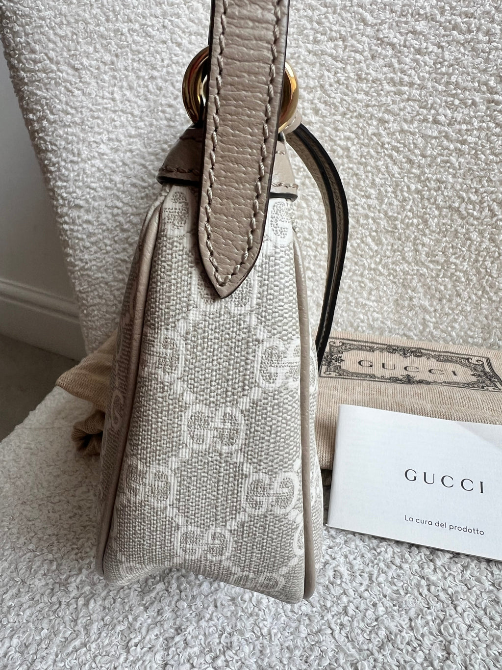 Gucci Ophidia GG Beige Supreme Shoulder Bag (RRP £930)