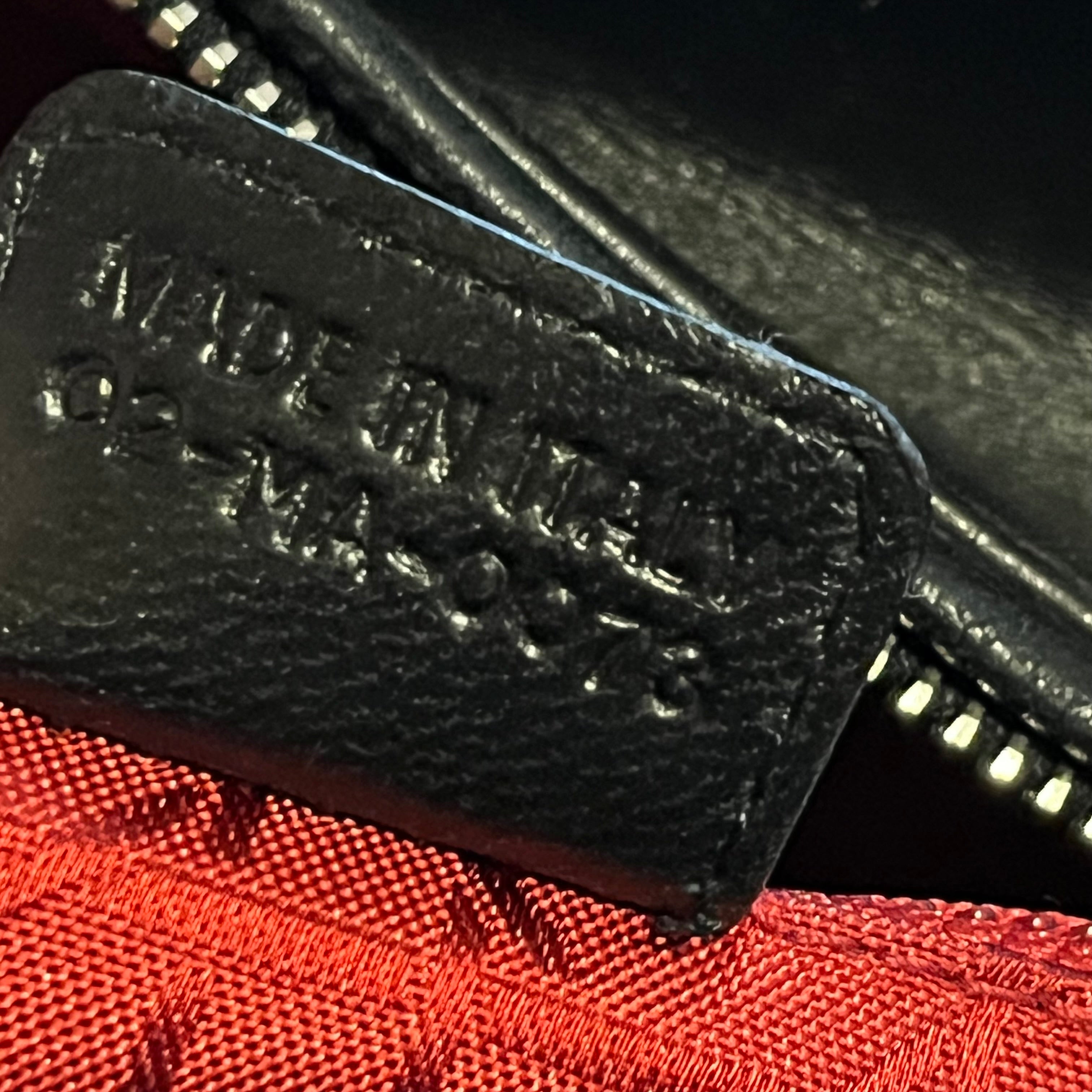 DIOR Lady Dior Black Studded Lambskin Leather Tote Bag