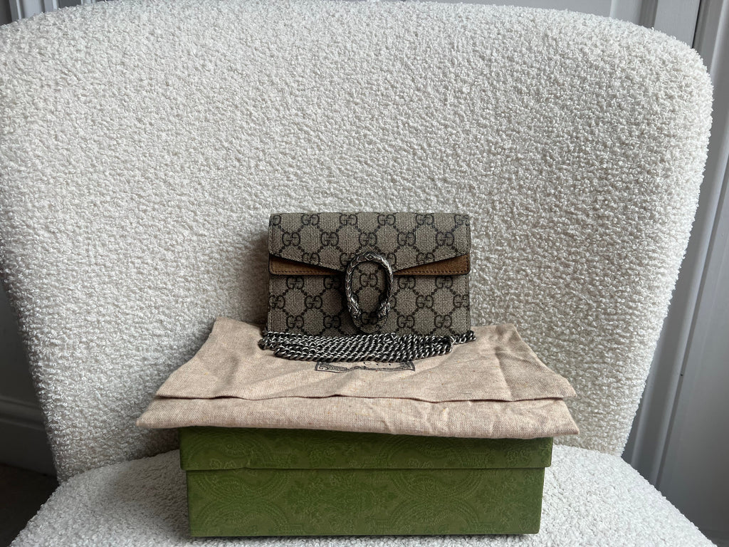Gucci Dionysus GG Supreme Super Mini Shoulder Bag (RRP £890)
