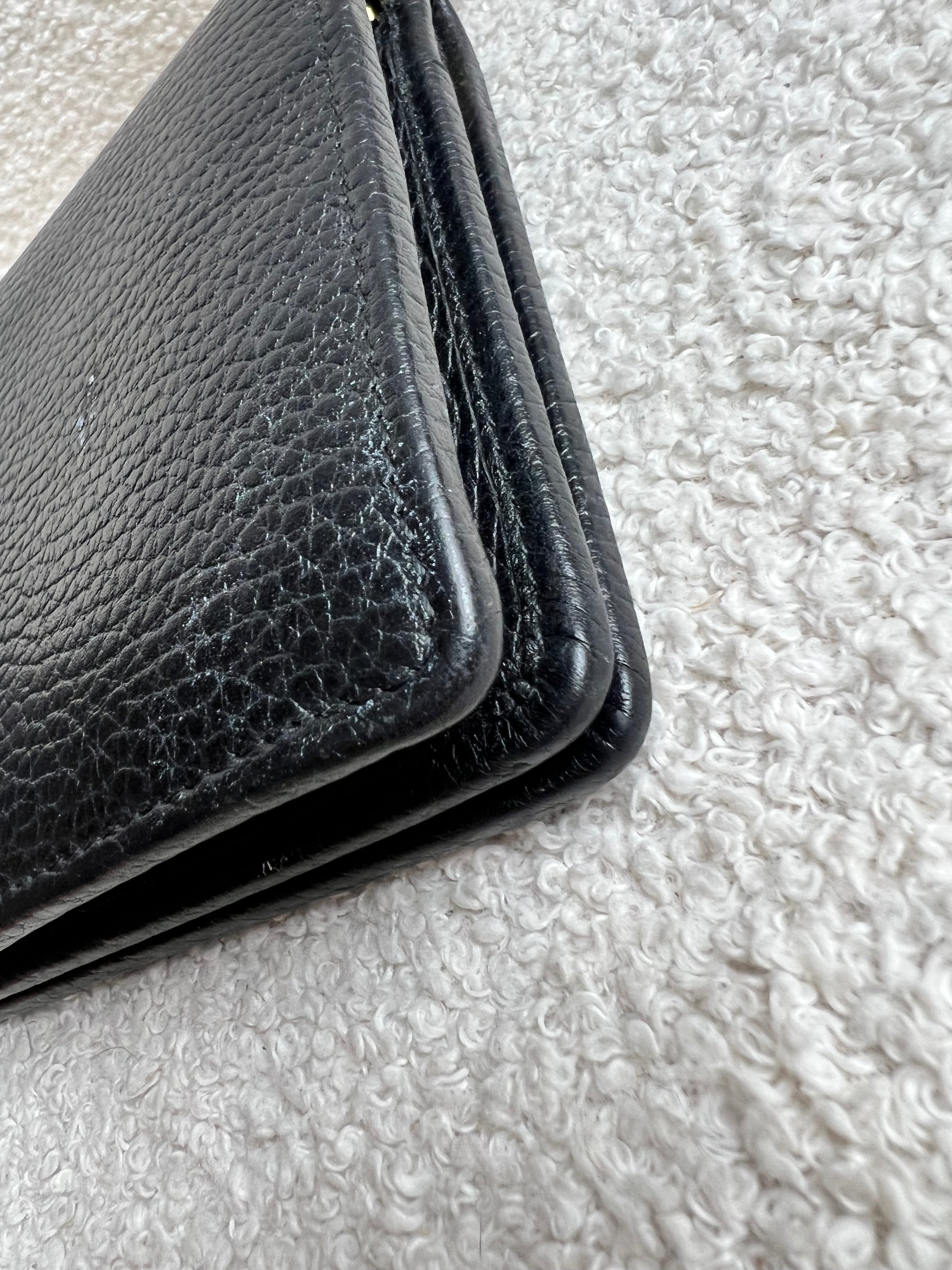 Gucci Black GG Marmont Chain Wallet (RRP £790)