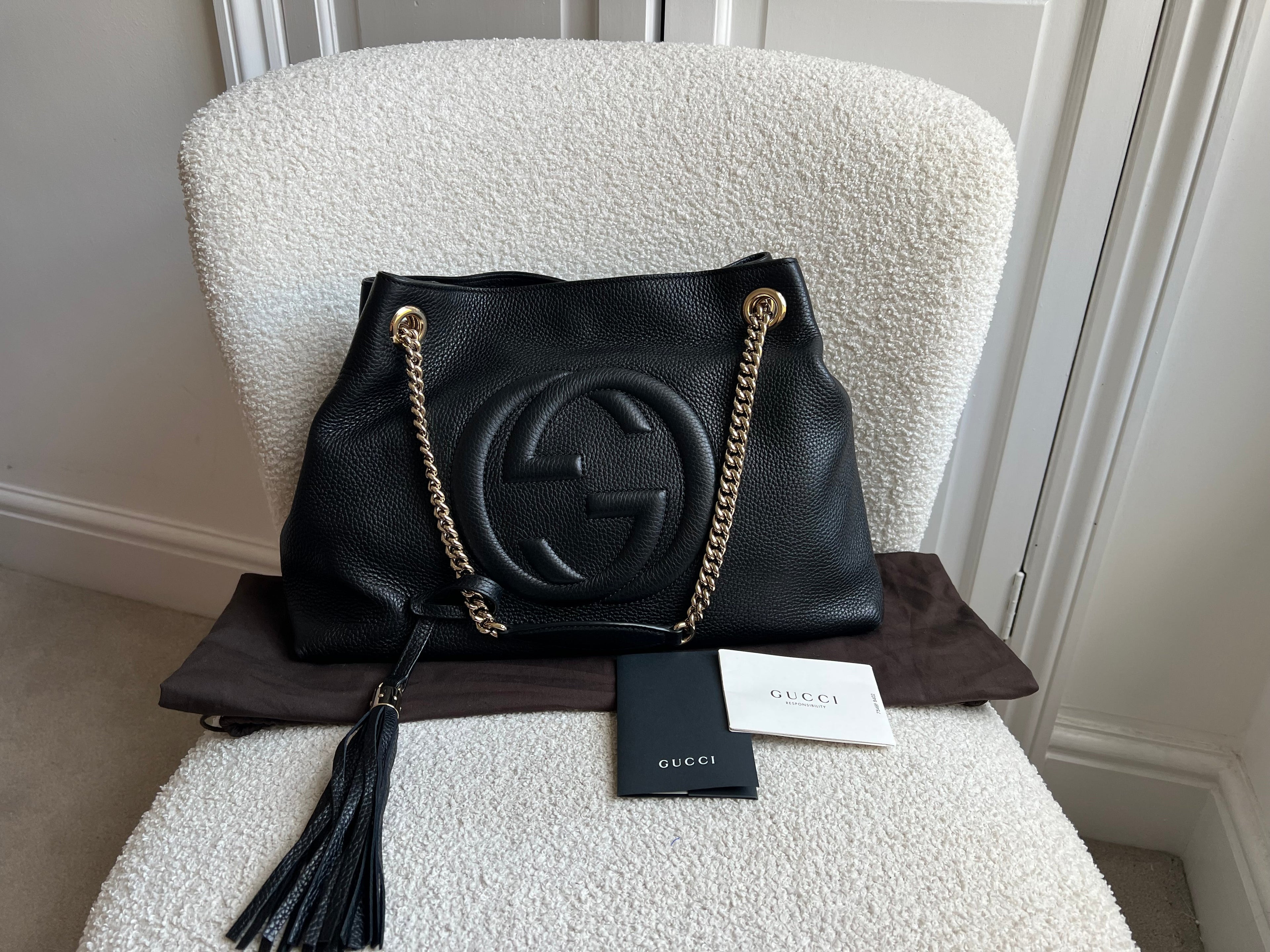 Gucci Black Soho Chain Tote (RRP £1350)