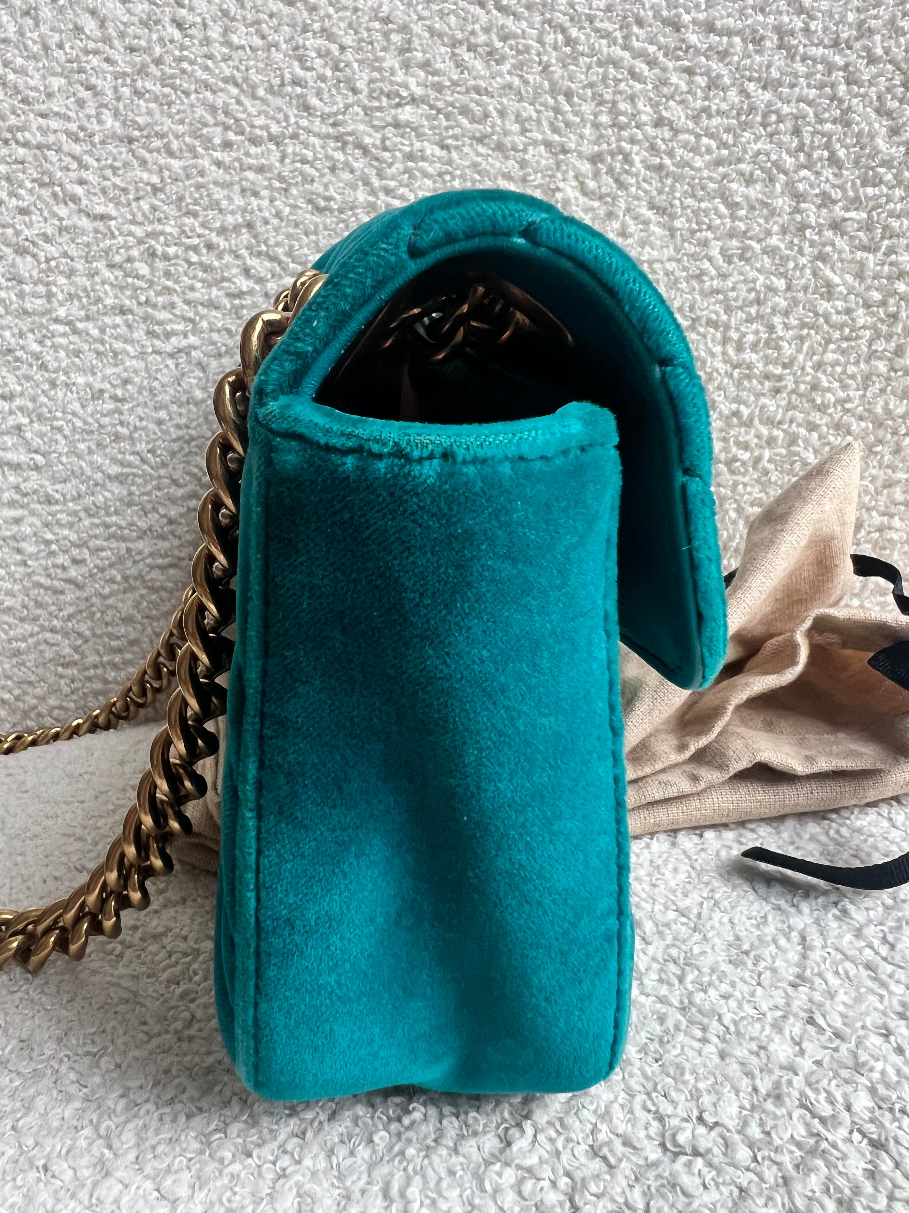 Gucci GG Mini Velvet Marmont Mini Shoulder Bag (RRP £1295)