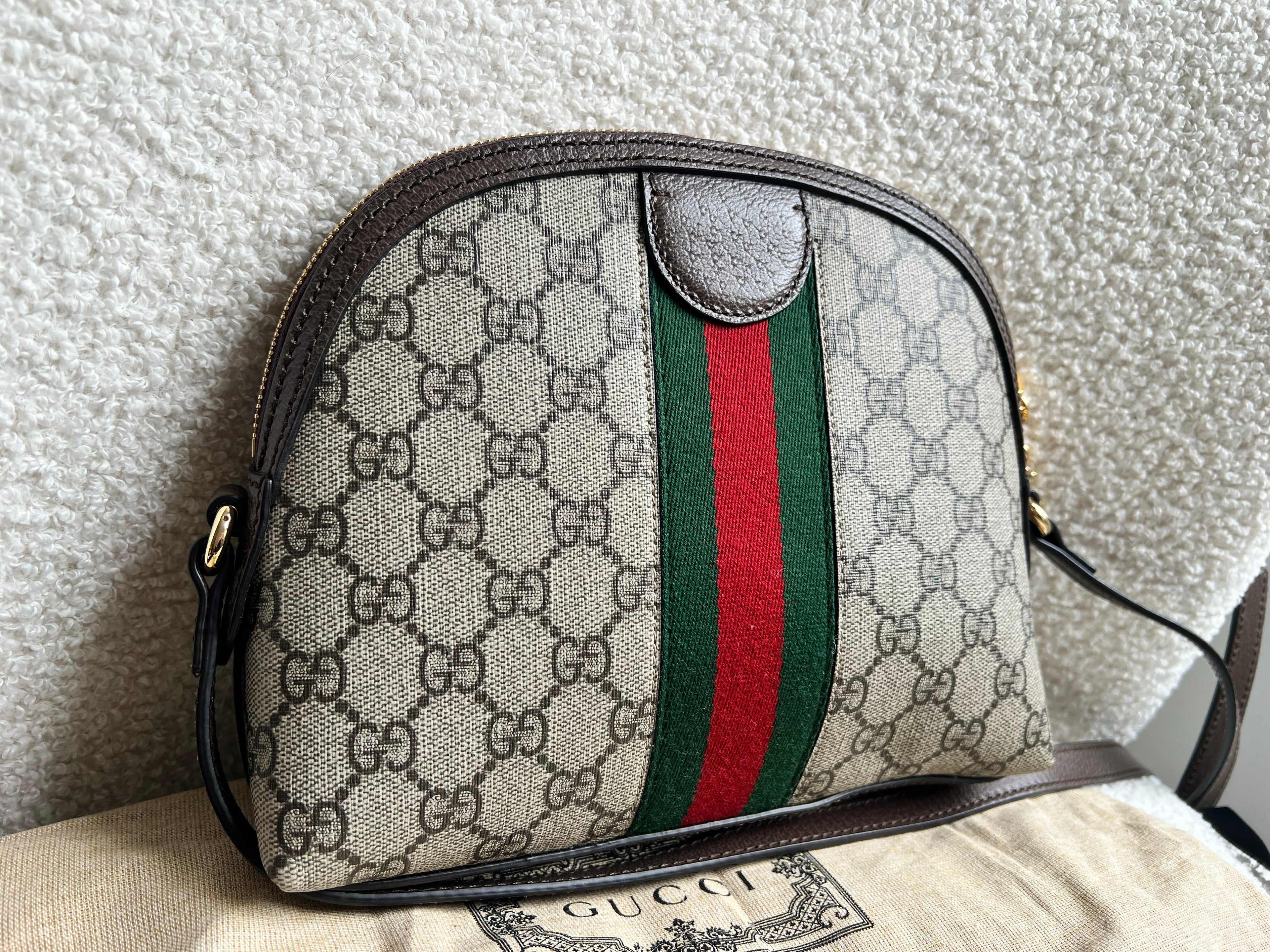 Gucci Ophidia GG Supreme Rounded Top Shoulder Bag (RRP £1,380)